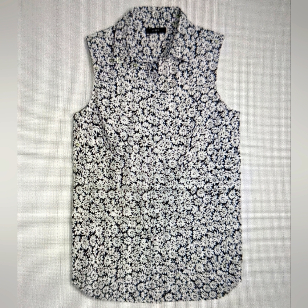 NWOT J.Crew Pineapple Poplin Cotton Shirt
